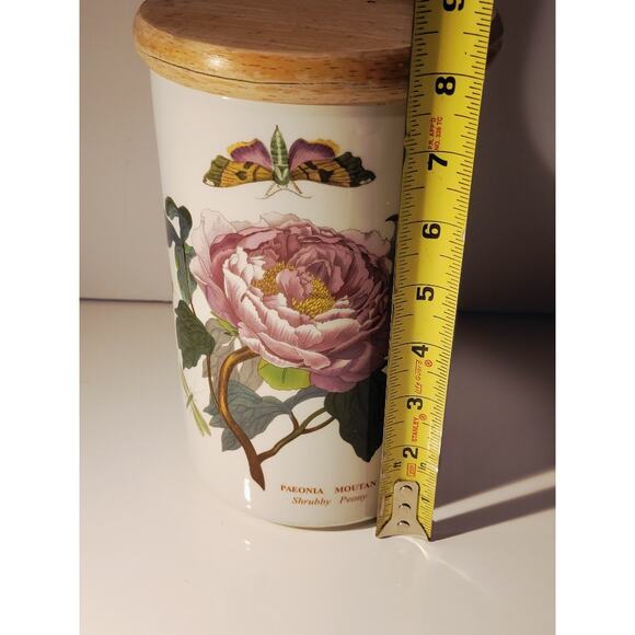 Portmeirion Botanic Gardens Peony Jar with Lid Vase Floral Storage Canisters - Picture 6 of 13